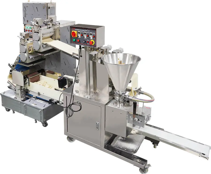 HM-717 + HM-323 Halbautomatische Dumpling-Produktionslinie