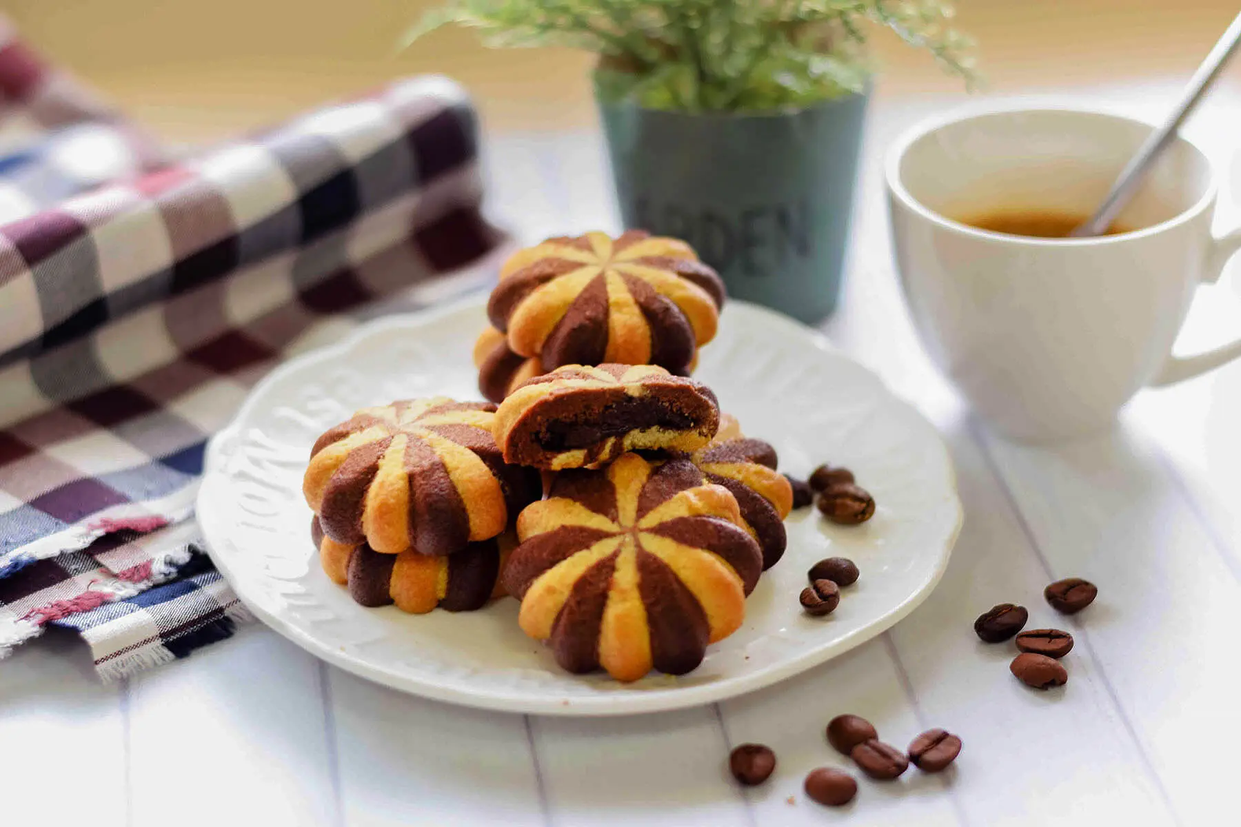 Biscuit aux Fleurs Fourré